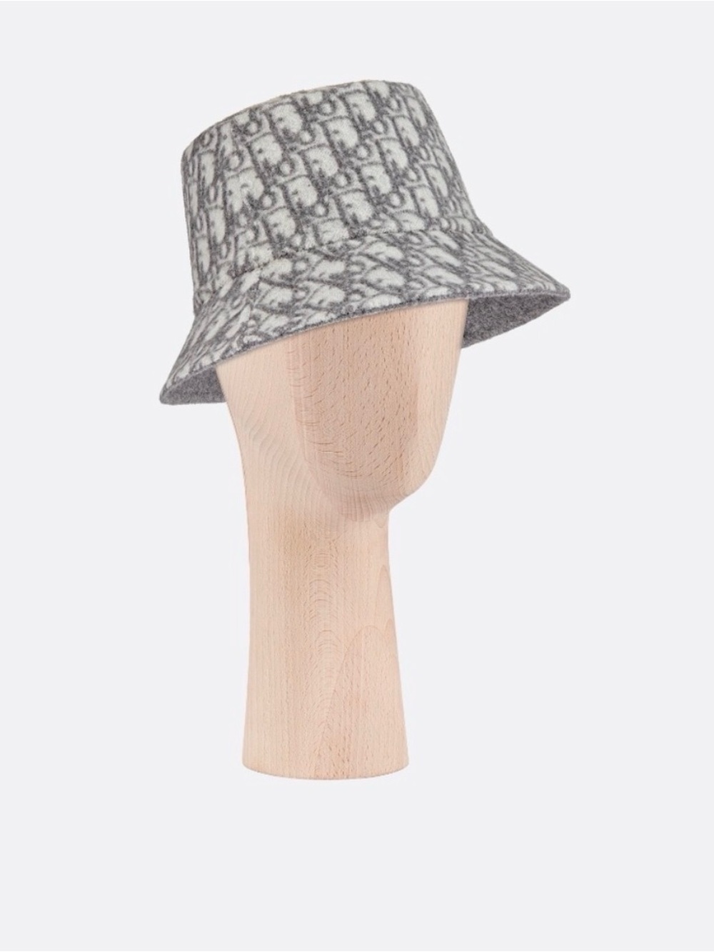 Dior Gray Monogram reversible wool Bucket Hat